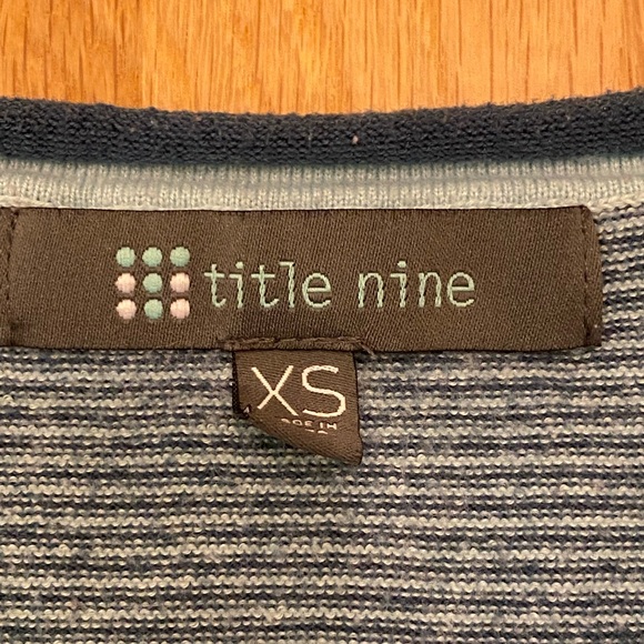 Title Nine Two V Neck Striped Tops / 1 Maroon / 2 Blue / Womens Size XS - Picture 14 of 16